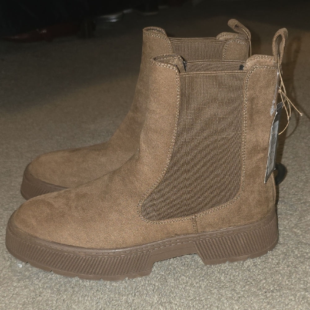 Brown Suede Ankle Boots
